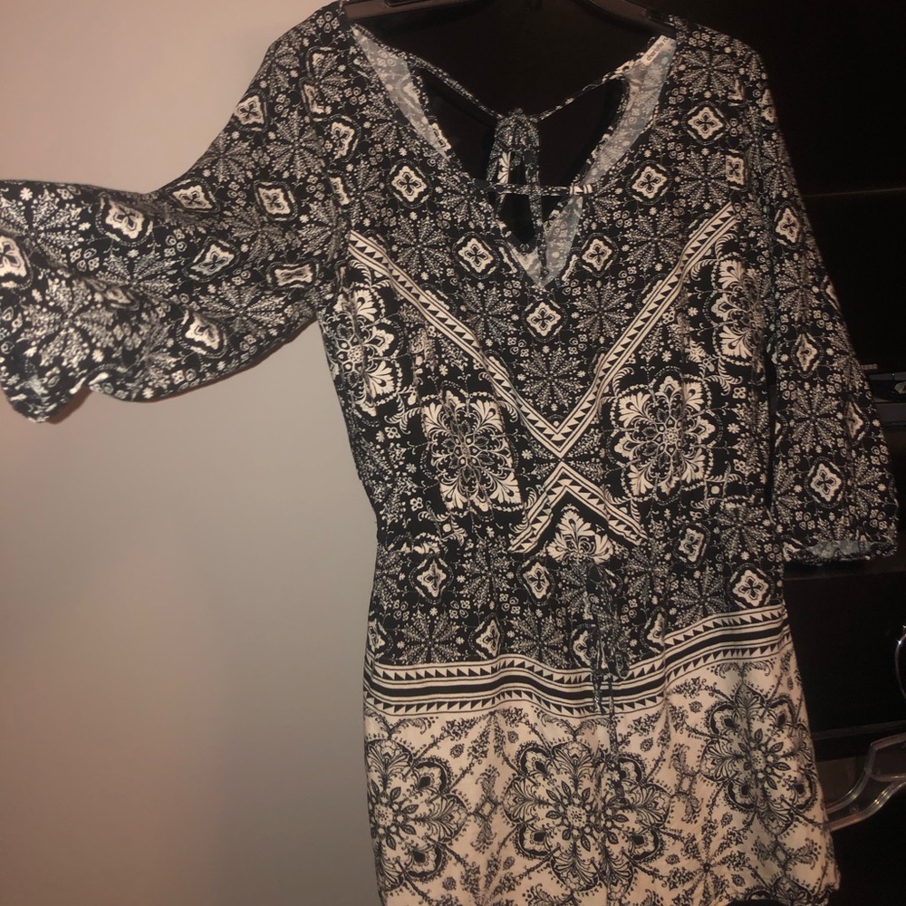 Aztec print romper